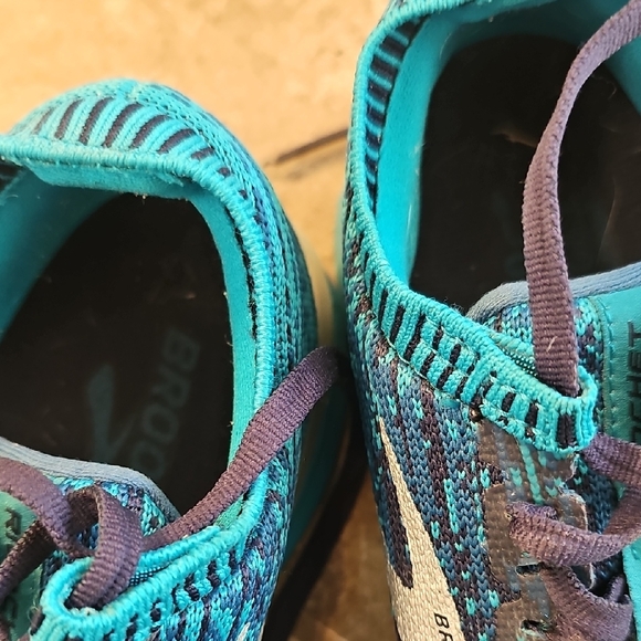 Brooks Navy and Aqua Running sneakers, Brooks DNA AMP RICOCHET - Picture 8 of 11